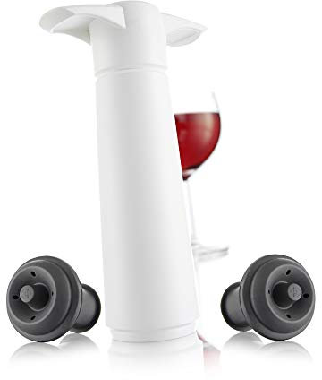 Vacuvin Weißweinpumpe und 2 Stopfen