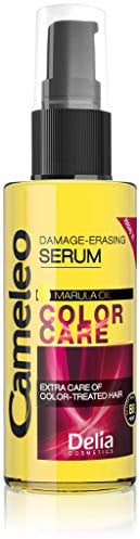 Cameleo – Marula Öl Haarserum – Farbpflege-Aufbauserum für geschädigtes, trockenes, gebleichtes Haar - für nasses & trockenes Haar - ohne Ausspülen - Parabenfrei - 55ml
