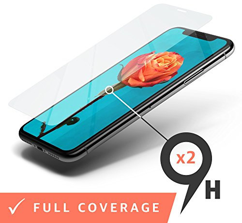 iPhone X Screen Protector x 2 // Twin Pack Discount // 9H Premium Tempered Glass Kit ✓ UK Supplier ✓ Anti-Fingerprint, Scratch Resistant, Waterproof & Shatterproof ✓ Strongest on the market