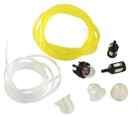HURI Primer Bulb Plus Fuel Filter fits Mcculloch Ryobi Strimmer 6616 6617 Fuel Line Pipe Craftsman Echo Husqvarna