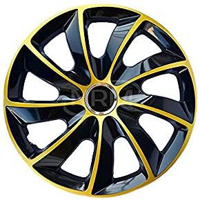 Radzierblende STIG EXTRA schwarz/Gold 15 Zoll 4er Set