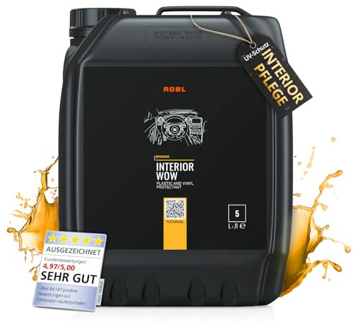ADBL Interior Wow (5L) - Hochwertige Innenraum Pflege für Kunststoff, Vinyl und Gummi - Tiefes Satin-Finish mit starkem UV-Schutz - Antistatisch und schmutzabweisend - Tägliche Autopflege