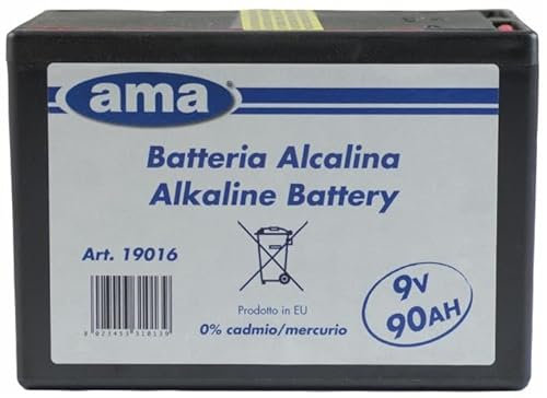Ama Batteria a Secco 9V 90Ah per Recinzione elettrica