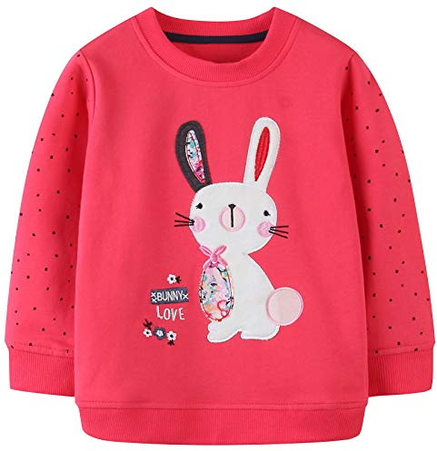 Girls Sweatshirt for Kids Cotton Top Casual Jumper Girl T Shirt Toddler Clothes Long Sleeve Pullover Age 1-12 Years