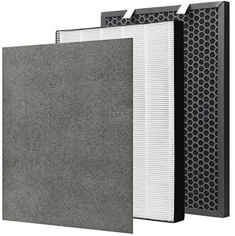 FFsign 2678 Filtre HEPA de rechange haute efficacité + filtre à charbon actif 2677 pour Bissell Air220 Air320, 1 pré-filtre HEPA et 1 filtre à charbon