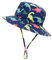 Durio Baby Sonnenhut Kinder Sonnenhüte UV Schutz Breite Krempe Fischerhut Hut Sonnenschutz Unisex Junge Mädchen Kleinkind Navy Blau Dinosaurier 4-8 Jahre