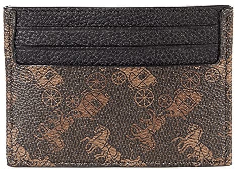 COACH Refined Flat Card Case Truffle One Size
