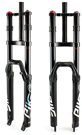 TOMYEUS Forcella MTB Downhill 26/27.5/29 Pollici, Forcella Ammortizzata Mountain Bike Freno a Disco da 1-1/8 Corsa 150mm per DH/XC/BMX Forcelle Ammortizzate (Colore : Black, Size : 29 inch)