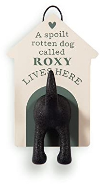 History & Heraldry Personalised Dog Lead Hook (Roxy)