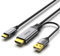 Cavo HDMI a USB-C 4K60Hz, HDMI 2.0 a USB-C da 6,6 piedi, adattatore per cavo di grafene morbido, collegare laptop HDMI, PC, PS5, Xbox, Steam Deck Dock con monitor USB-C, Nreal Air, Xreal Air, tragba
