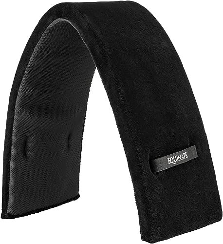 Equinate Longiergurt-Unterlage Vancouver mit Memory Foam 108 x 27cm - Atmungsaktiv - Weiche Unterlage mit rutschemmender Unterseite