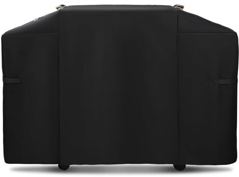 Griddle Cover for Weber 28 Inch Griddle,600D Heavy Duty Rip-Proof Material Flat Top Grill Cover,Waterproof UV and Fade Resistant BBQ Grill Cover with Straps for More 3 Burner Outdoor Griddle