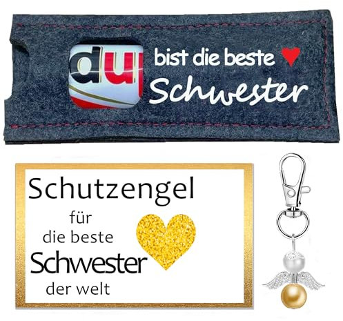 Hülle Filz Geschenke für duplo Schokolade |Schwester Geschenk, Du bist die beste Schwester - Schwesterherz, Große Schwester Geschenk, Grosse Schwester Geschenk, Schwesterherz Geschenk