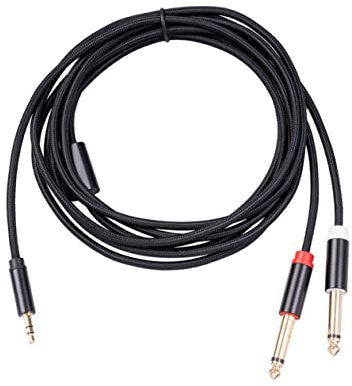 Uonlytech 1Pc Cavo Audio Stereo Audio Collegare Il Filo Cavo Schermato Antirumore Cavo Audio Accessorio Cavo Per Chitarra Elettrica Accessorio Audio Y Splitter Adattatore Altoparlanti