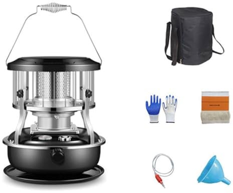 GaRcan Tragbare Kerosin-Heizung, verstellbare 2600 W Stummschaltung, Paraffin-Heizung, 4,5 l Kerosin-Heizofen, Kerosin-Ofen, Brenner-Anzug für drinnen und draußen, Terrasse, Deck, Zuhause