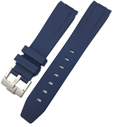 BANDKIT Silikon-Armband für Rolex Submariner Hulk GMT Milgauss Yacht Master Deepsea, 19 mm, 20 mm, 21 mm, 22 mm, 21mm Golden buckle, Achat