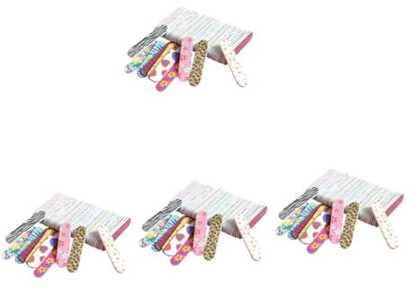 minkissy 240piezas Limas De Uñas De Limas De Manicura De Doble Cara Para Decoración De Uñas Para Manicura y Pedicura