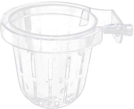 Aquarium Plant Holder, Fish Tank Plant Holder, Plant Holder for Fish Tank, Clear Hydroponic Plant Basket Designed Top Hanging Aquarium Plant Holders for Fish Tank Use and Enhanced Water Features