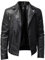 Giubbotto Uomo Chiodo Ecopelle Tinta Unita Casual Biker Maniche Lunghe Giacca Lunga Pelle Uomo Marrone Taglia S - 5XL