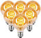 HISAYSY Edison Vintage Glühbirne E27, Dimmbar E27 LED Vintage Glühbirne 4W G80 Glühbirne E27 LED Warmweiß 2700K, LED Glühbirne E27 Vintage Ideal für Familie Industrie Geschäft - Bernstein - SLX