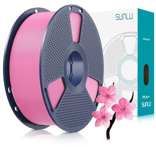 SUNLU PLA+ Filament 1.75mm, PLA Plus 3D Drucker Filament 1KG Rosa | Härter und Stärker, Maßgenauigkeit +/- 0.02mm