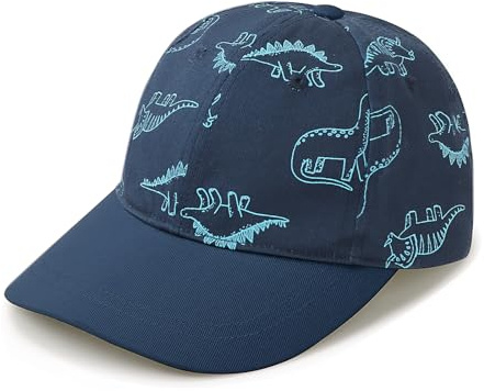 DRESHOW Kleinkind Baseball Mütze Baby Dinosaurier Gemusterte Mützen Unisex Baby Trucker Mützen Säugling Kleinkind Kindermützen für Jungen Mädchen
