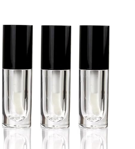 Qxiao Leere Kunststoff-Flaschen, 6 ml, für flüssige Foundation, Kosmetik, Make-up, Fläschchen, Behälter für Bb/Cc Cremes, Lotion, quadratische ätherische Öle, Gläser, Reise-Set, Probenfläschchen, 1/3