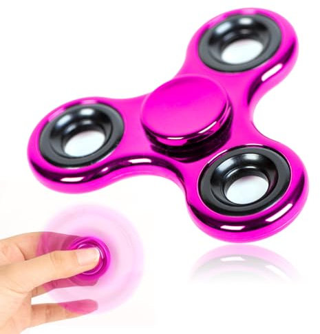 Fidget Spinner Metall Fidget Toys EDC Hand Spinner Hochwertig Schleuderzeit 2-5 Min Angst Anti Stress Spielzeug Geschenk für Kinder Erwachsene Edelstahl Finger Kreisel für Büro Schule Gold