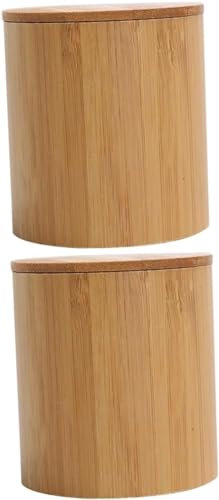 Lot de 2 boîtes à thé et à café, boîte à sucre, pot à bonbons en bois, boîtes de cuisine for comptoir, stockage de thé, conteneurs de stockage de sachets de thé avec couvercles, boîte à thé, boîte à t