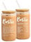Jars Nova Bestie Birthday Gifts - Unique Office Gift for Women Work Bestie - Friendship Travel Mug & Coke Cup