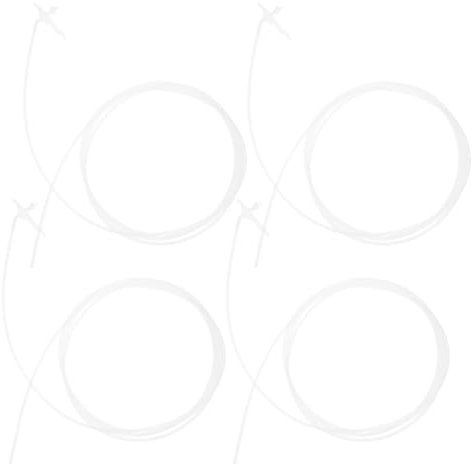 HOMSFOU DIY Spray Foam Replacement 4pcs Flexible Caulking Nozzle Extension Tube Caulk Extension Hose Nozzle Set for Efficient Sealing