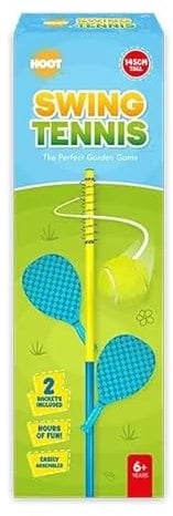 Fyne-Finds 145cm Tall Swing Tennis 2 Player Garden Swing Tennis Training Ball & Bat Kids Junior Summer Family Game for 6+ Years