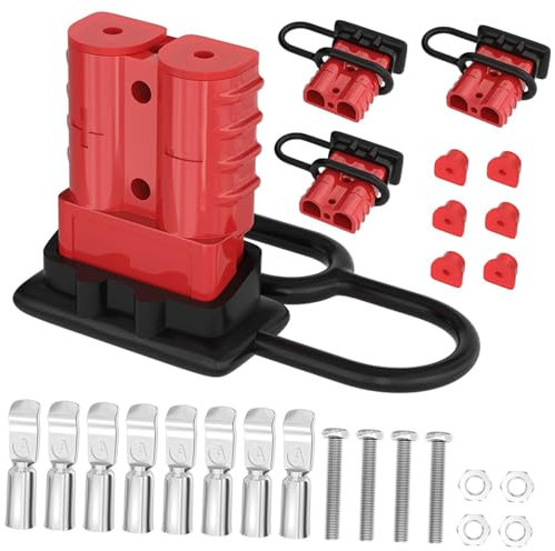 Alipis 2 Set Connettori per Batterie Compatibili con Elevatori E Veicoli Elettrici Alta Conduttività E Protezione per Diversi 4 Pezzi*2