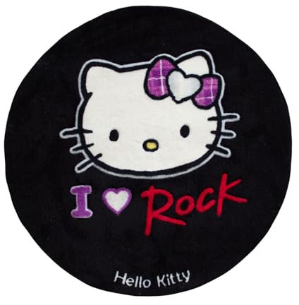 Hello Kitty Kinderteppich, Schwarz