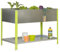 SimonRack Huerto Urbano Terraza Exterior, Agujeros Drenaje, Capacidad 150 L, Medidas 850x1200x400 mm, Huerto Metálico, Verde/Galvanizado -Simon Garden