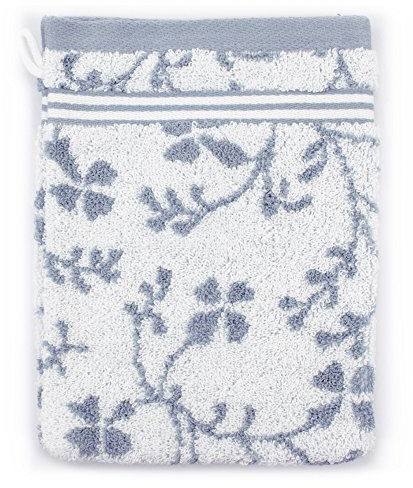 Linnea Gant de Toilette 16x21 cm Vintage Floral Gris 550 g/m2