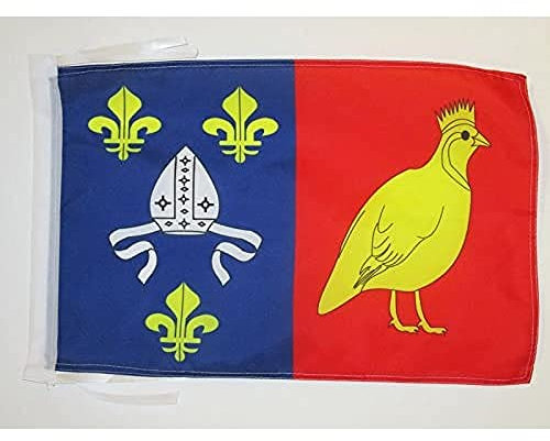 AZ FLAG - Flagge Département Charente Maritime - 45x30 cm Mit Kordel - Charente Maritime Fahne 30 x 45 Cm - Flaggen