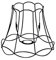 QAZQA Retro Stahl Metall Lampenschirm schwarz 25I21 - Granny Frame,