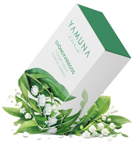 YAMUNA NATURAL BEAUTY Naturseife Naturkosmetik aus Ungarn Kaltgepresste Seifen- Pflegt sanft die Haut und hinterlässt ein erfrischendes Gefühl. Ideal für alle Hauttypen!(Maiglöckchen)