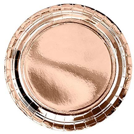 6 Assiettes Rose Gold 23cm