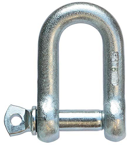 KeyMet GmbH 4 Schäkel Flachschäkel Rundschäkel Ankerschäkel D-Schäkel 6 mm verzinkt