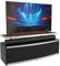 AVF Stage Rectangular TV Stand - STG1250A - Adjustable Height And Four Top Colour Options, For TVs Up to 55 and 45kg. Open & Closed Storage, Safety Glass Doors