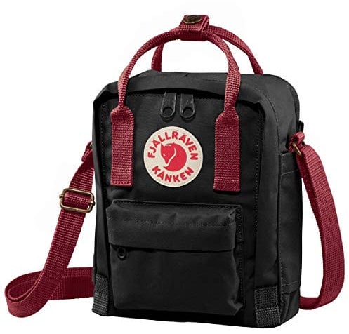 FJALLRAVEN Fjällräven F23797 Kånken Sling Schultertasche, Black-Ox Red, One Size