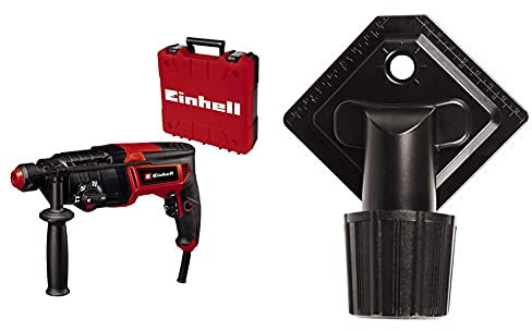 Einhell Bohrhammer TC-RH 800 4F (800 W, 2.6 Joule, Bohren + Hammerbohren + Meißeln mit/ohne Fixierung, pneumatisches Schlagwerk, SDS-Plus, Dauerlaufarretierung, inkl. E-Box, Bohrdüse)