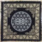 Indian Consigners Geometrische Geometrie Altar Tuch Hexerei Hexerei Tischdecke Ändern Heilig Tischtuch Spirituell Buchstabieren 18 (Geometrisches Gold Silber)