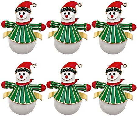 Serviettenring mit Weihnachtsmann-Motiv, 6 Stück