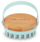 Oobie Creations Scalp Massager Shampoo Brush for Hair Growth – Hair Massager Scalp Scrubber Brush with Soft Exfoliating Silicone Bristles and Bamboo Grip - Baby Blue- 1 PCS