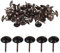 WedDecor Upholstery Tacks Nails Round Head Stud Decorative Thumbtacks Nail Pins For Furniture, Wood Sofa, Chair, Carpet, DIY Projects, 15mm x 9mm, Bronze, 50pcs