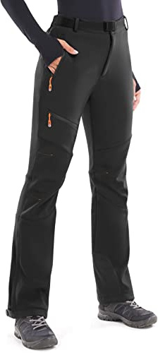 Heathyoga Snow Ski Pants Women Waterproof Softshell Insulated Fleece Lined Snowboard Pants Hiking Pants for Winter Outdoor