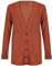Purple Hanger New Women’s Ladies Everyday Long Sleeve Button Top Ladies Chunky Aran Cable Knit Grandad Cardigan Plus Size 8-26 (16-18, Rust)